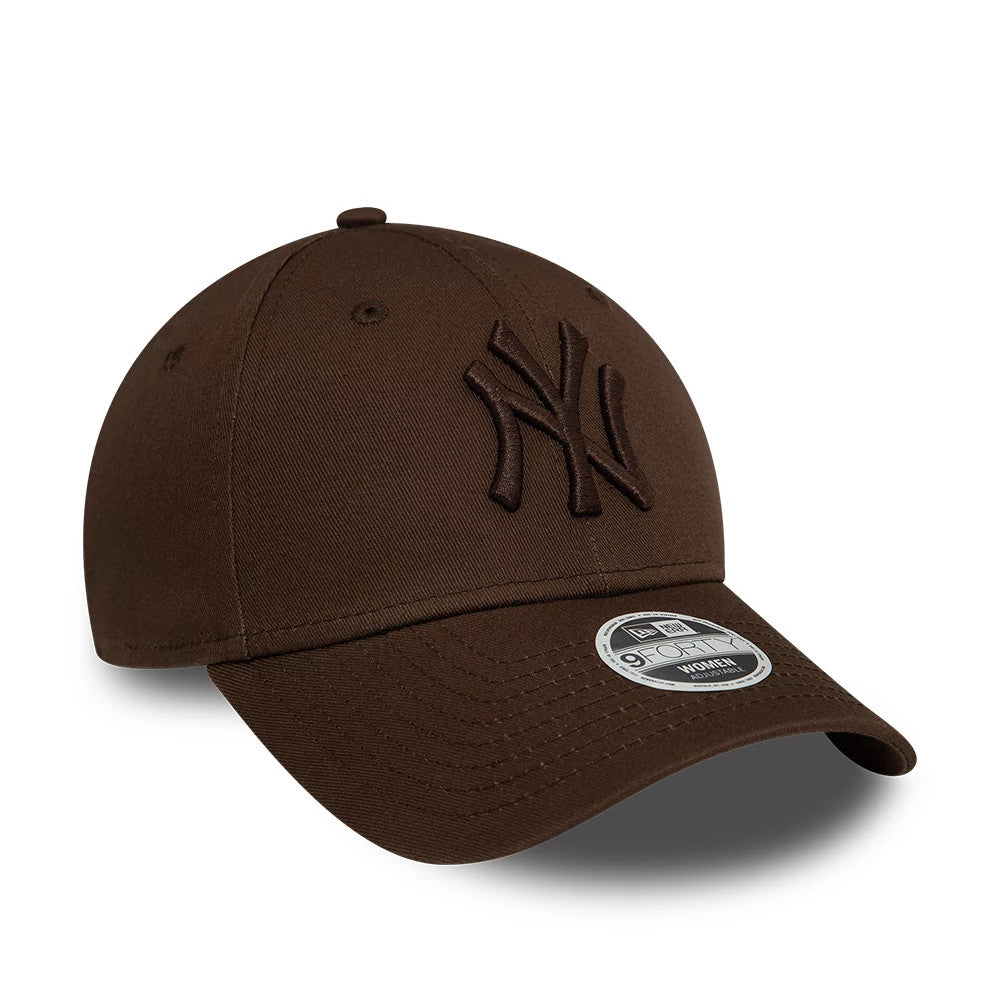 This is a New York Yankees Womens League Essential Dark Brown 9FORTY Adjustable Cap 4