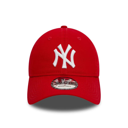 This is a New York Yankees League Essential Red 9TWENTY Adjustable Cap 6