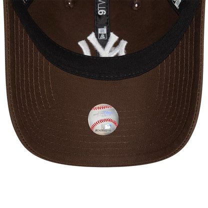 This is a New York Yankees League Essential Dark Brown 9TWENTY Adjustable Cap 2