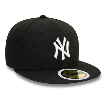 This is a New York Yankees Youth Black 59FIFTY Fitted Cap 3