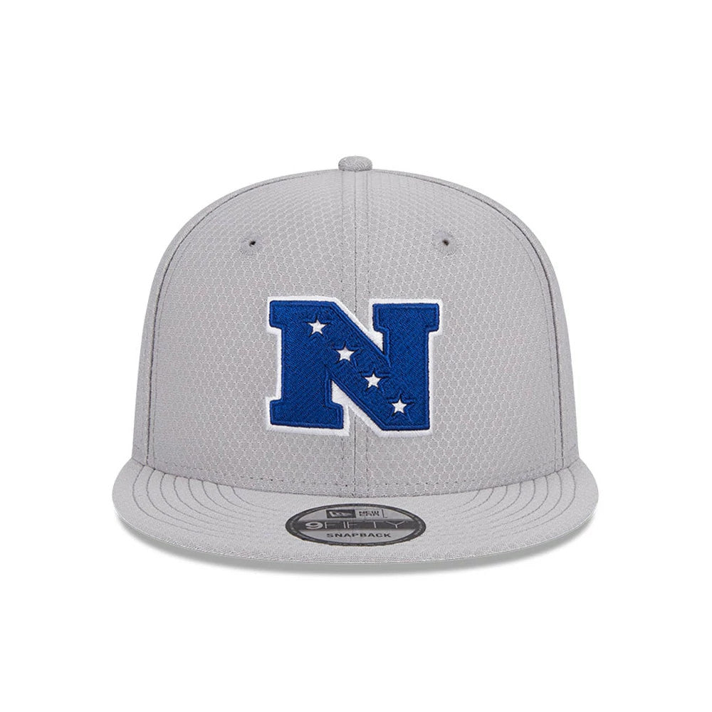 Pictured is this NFL Pro Bowl 2025 NFC Logo 9FIFTY Snapback Adjustable cap in grey. 2