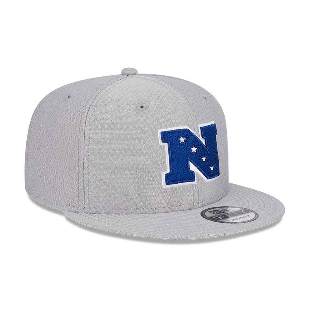 Pictured is this NFL Pro Bowl 2025 NFC Logo 9FIFTY Snapback Adjustable cap in grey. 3