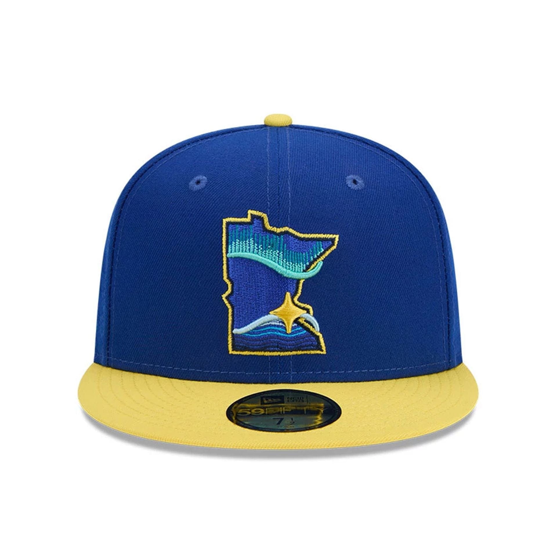 This is a Minnesota Twins MLB City Connect 2025 Navy 59FIFTY Fitted Cap 4
