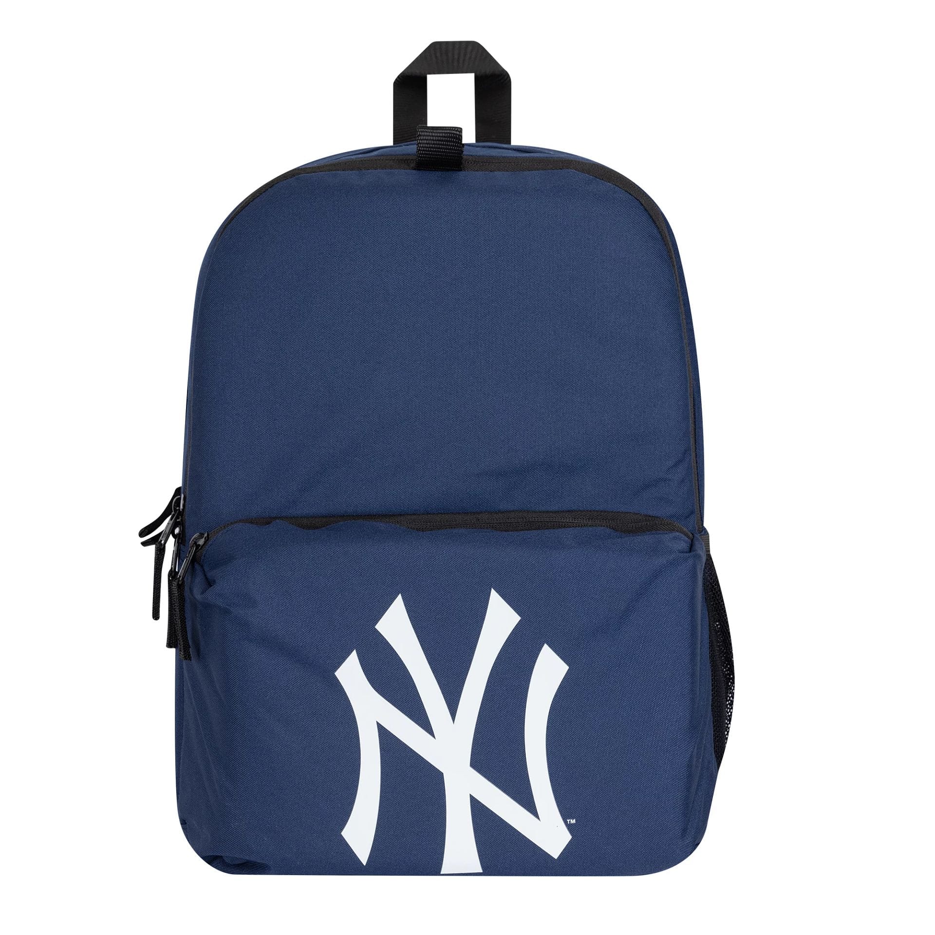 This is a New York Yankees MLB Multi Compartment Navy Stadium Backpack 2