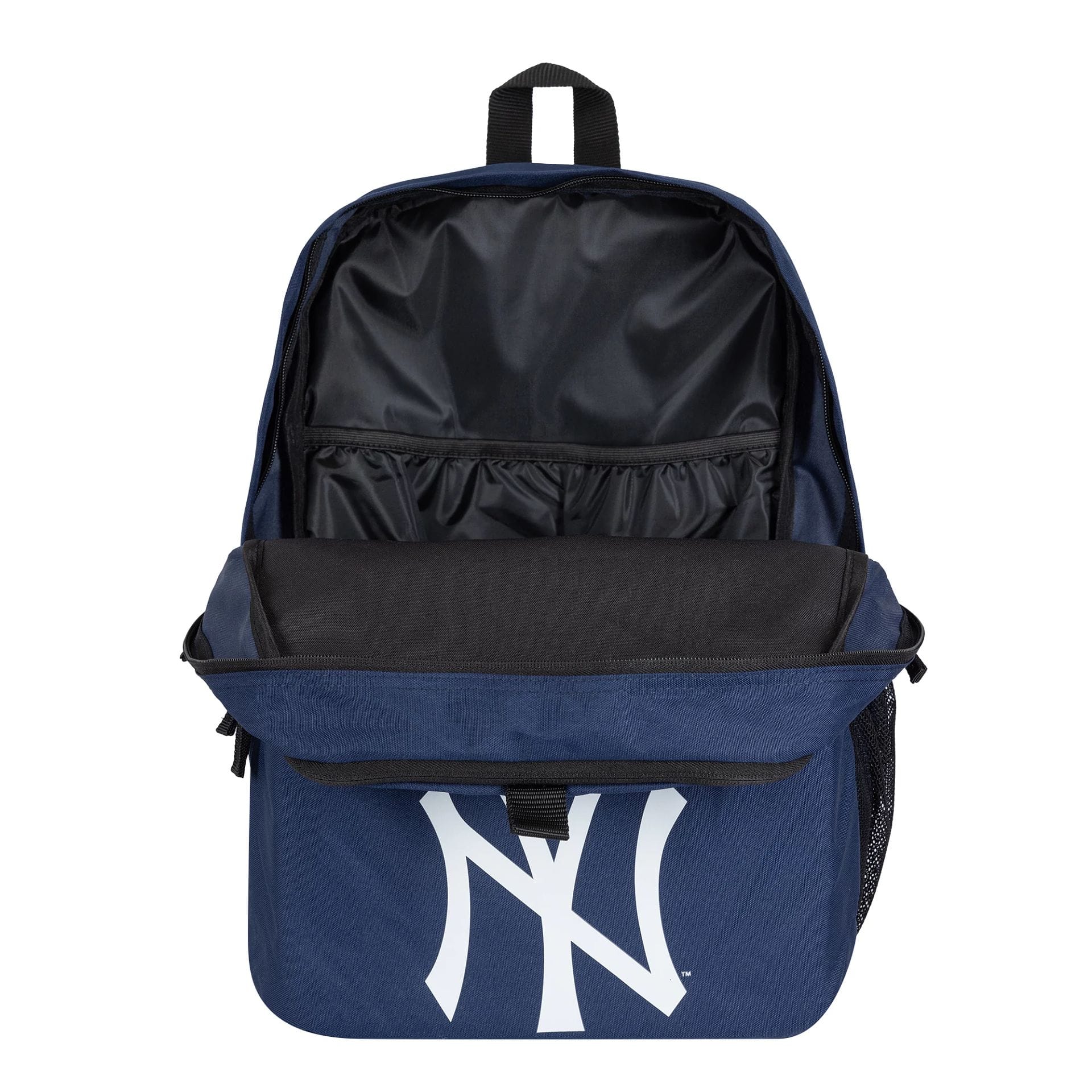 This is a New York Yankees MLB Multi Compartment Navy Stadium Backpack 4