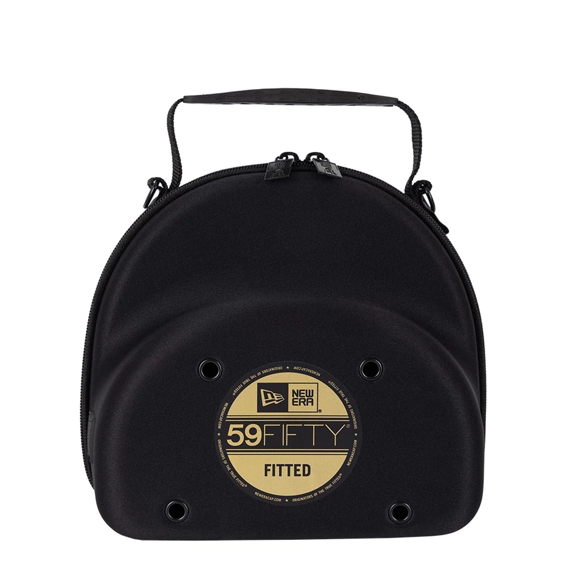 This is a New Era 59FIFTY Sticker Black 2 Pack Cap Carrier 3