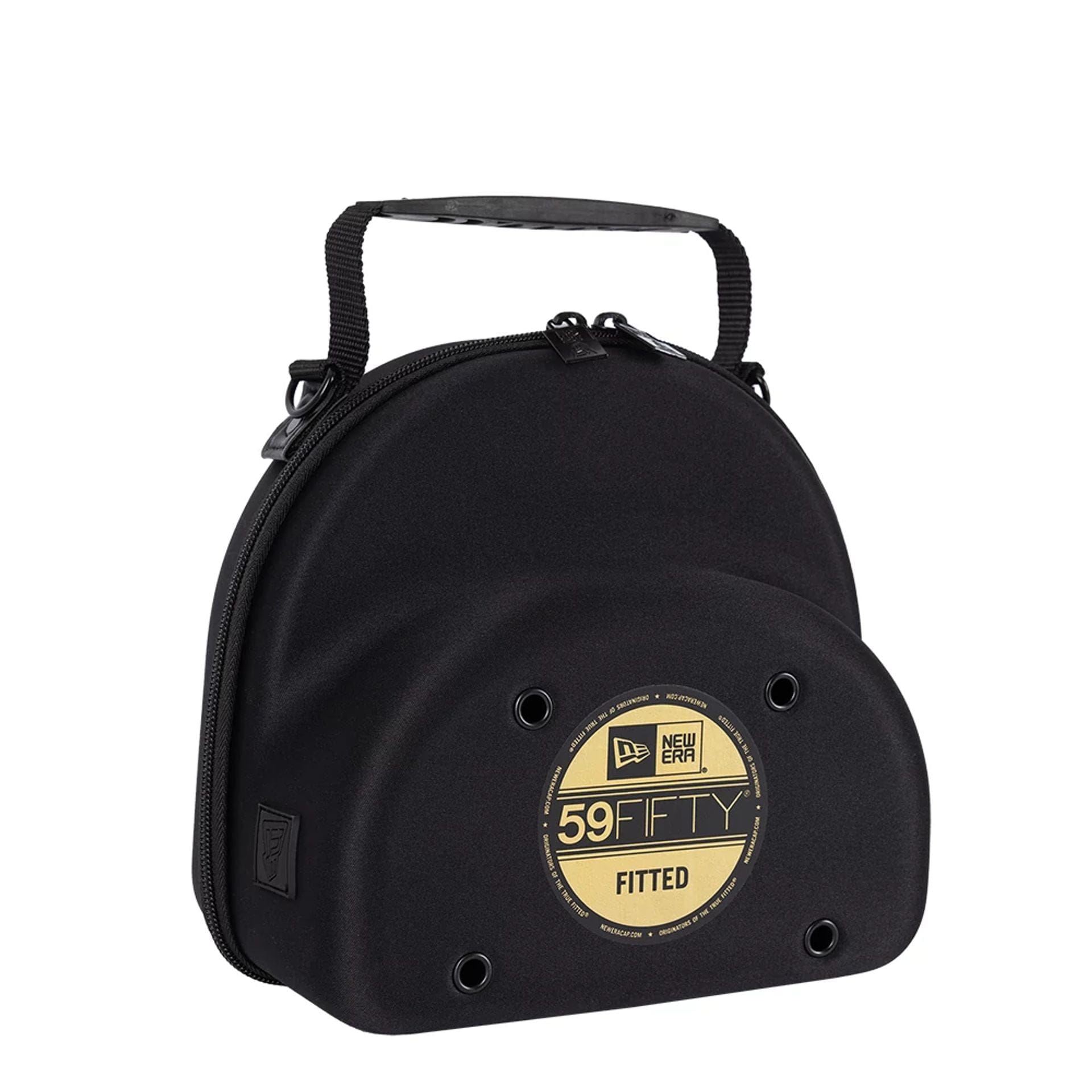 This is a New Era 59FIFTY Sticker Black 2 Pack Cap Carrier 4