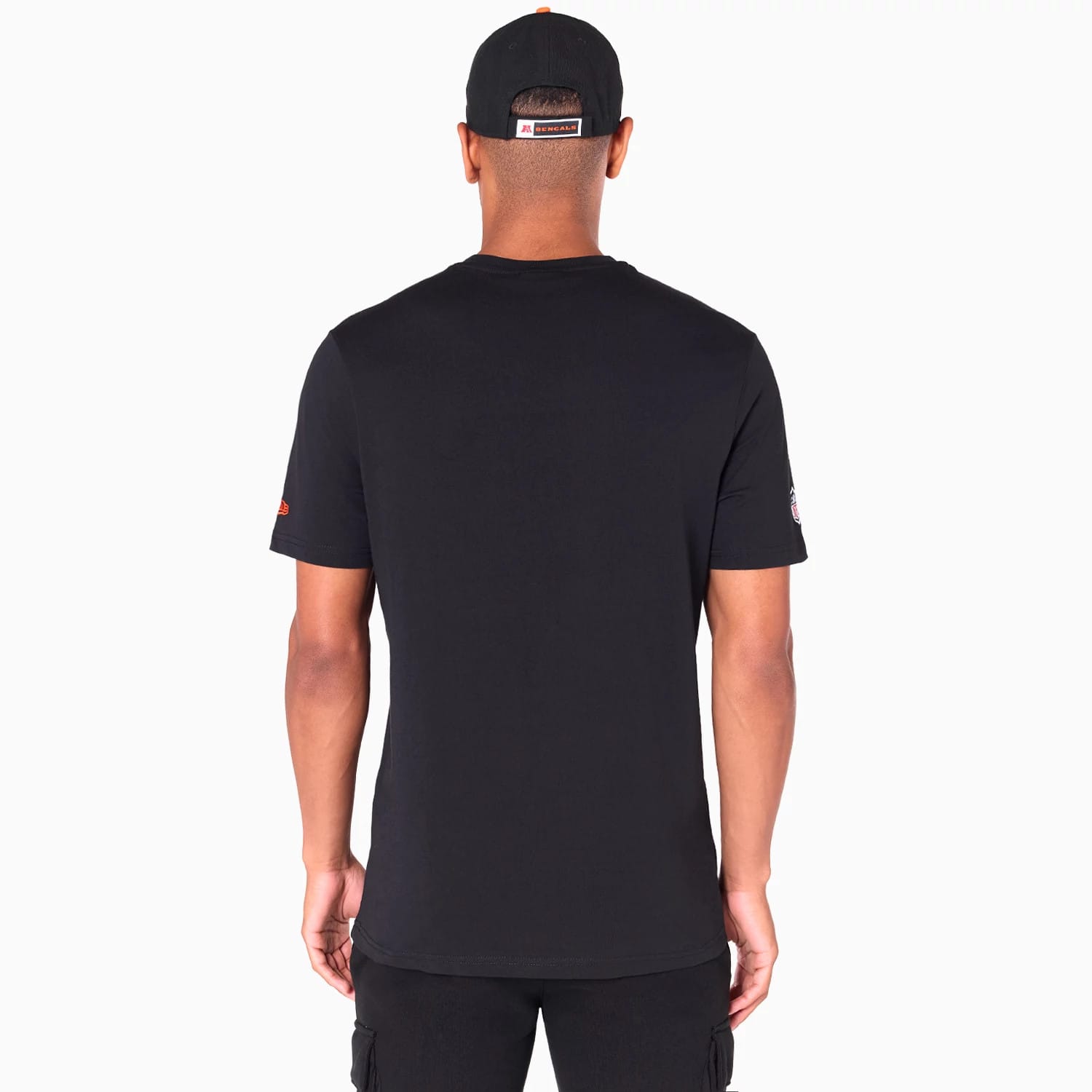 The Male model is wearing Cincinnati Bengals NFL Black T-Shirt 7