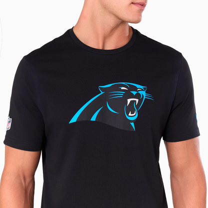 The Male model is wearing Carolina Panthers NFL Black T-Shirt 2