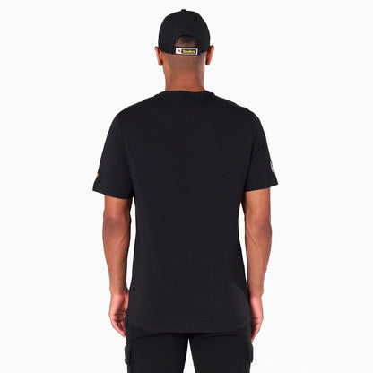 The Male model is wearing Pittsburgh Steelers NFL Black T-Shirt 7