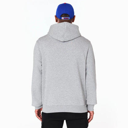 The Male model is wearing Buffalo Bills NFL Grey Pullover Hoodie 7