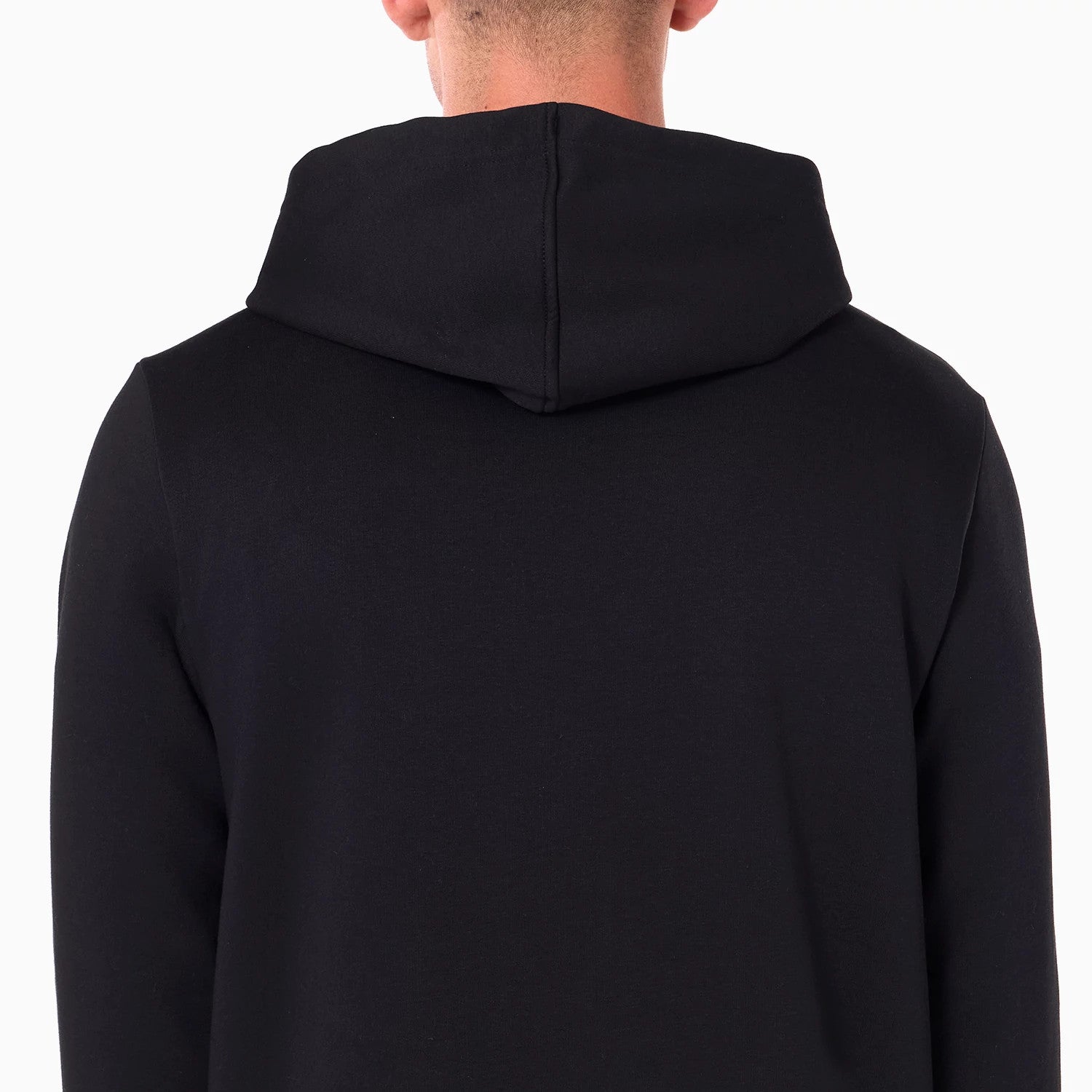 The Male model is wearing Carolina Panthers NFL Black Pullover Hoodie 5