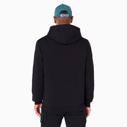 The Male model is wearing Philadelphia Eagles NFL Black Pullover Hoodie 7