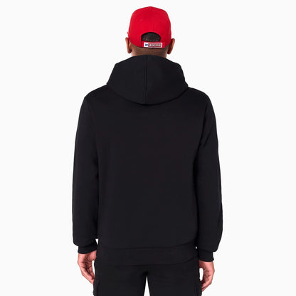 The Male model is wearing San Francisco 49ers NFL Black Pullover Hoodie 7