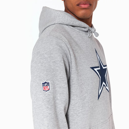 The Male model is wearing Dallas Cowboys NFL Grey Pullover Hoodie 7