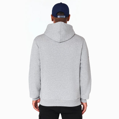 The Male model is wearing Dallas Cowboys NFL Grey Pullover Hoodie 2