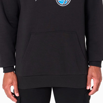 The Male model is wearing Orlando Magic NBA Black Pullover Hoodie 3