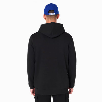 The Male model is wearing LA Clippers NBA Black Pullover Hoodie 2
