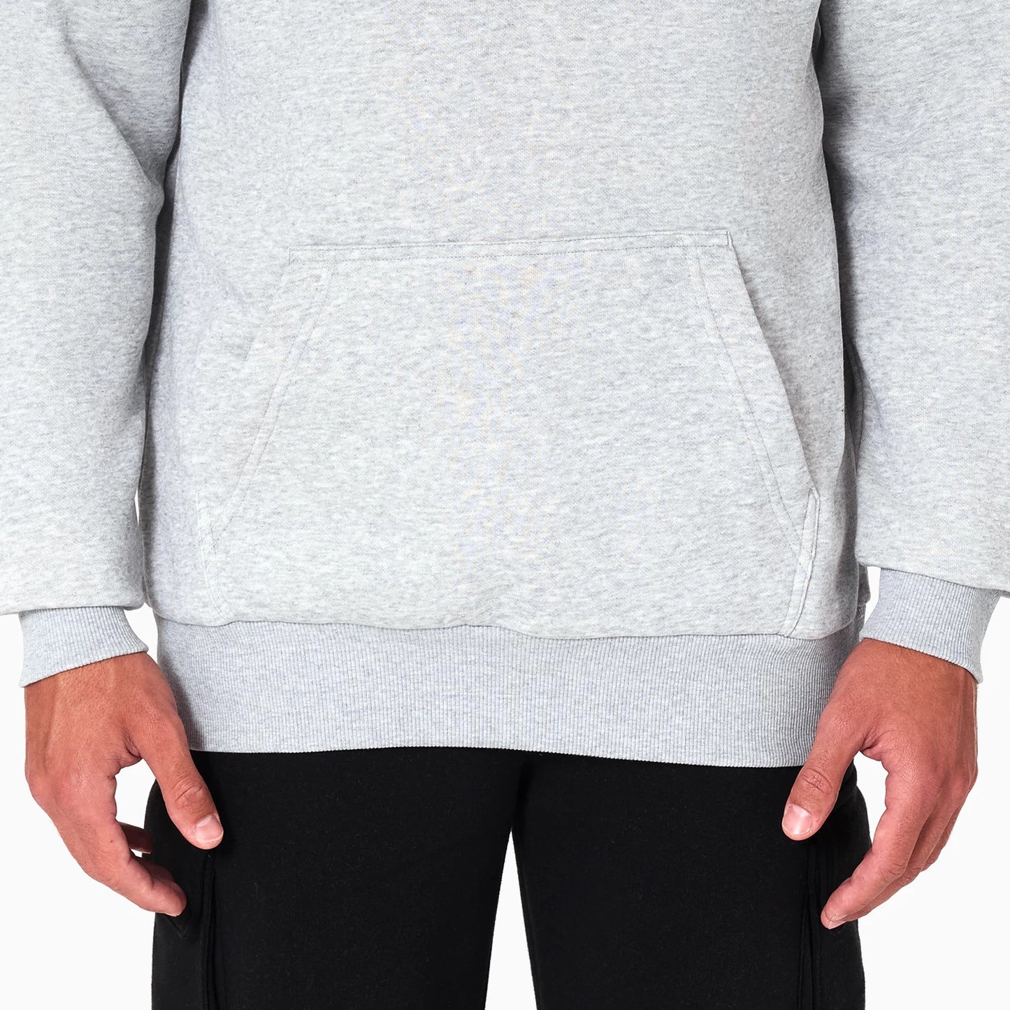 The Male model is wearing Dallas Mavericks NBA Grey Pullover Hoodie 4