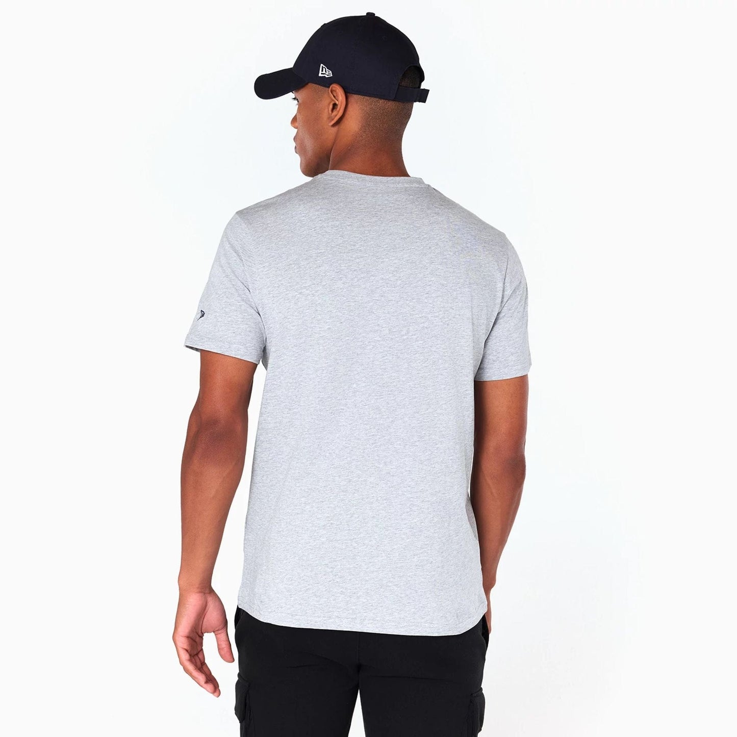 The Male model is wearing Denver Nuggets NBA Grey T-Shirt 7