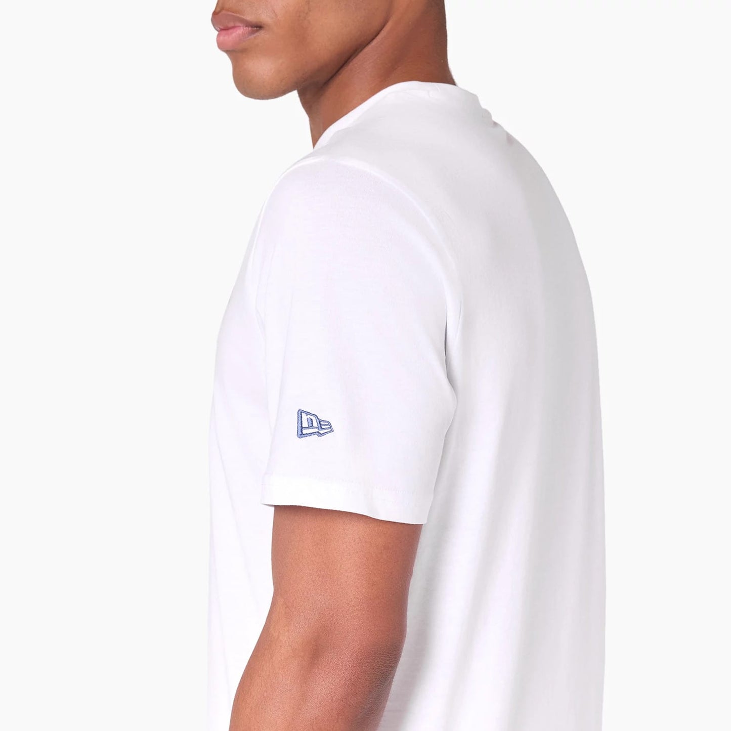The Male model is wearing Minnesota Timberwolves NBA White T-Shirt 4