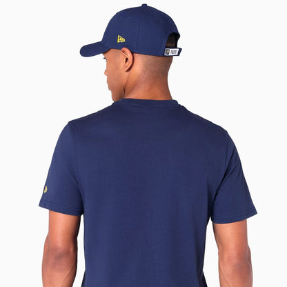 The Male model is wearing Indiana Pacers NBA Navy T-Shirt 6