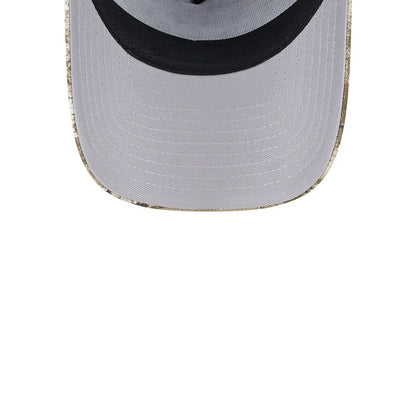 Pictured is this MLB Realtree Camo New York Yankees 9FORTY A-Frame Trucker Adjustable cap in navy. 2