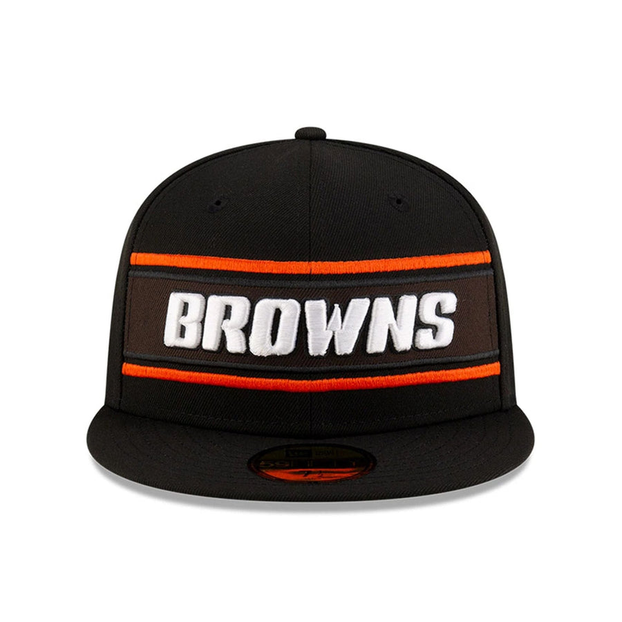 This is a Cleveland Browns NFL Sideline 2024 Black 59FIFTY Fitted Cap 3