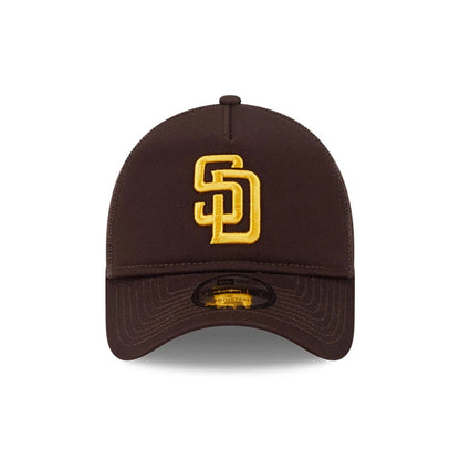 Pictured is this MLB Evergreen San Diego Padres 9FORTY A-Frame cap in dark brown. 2