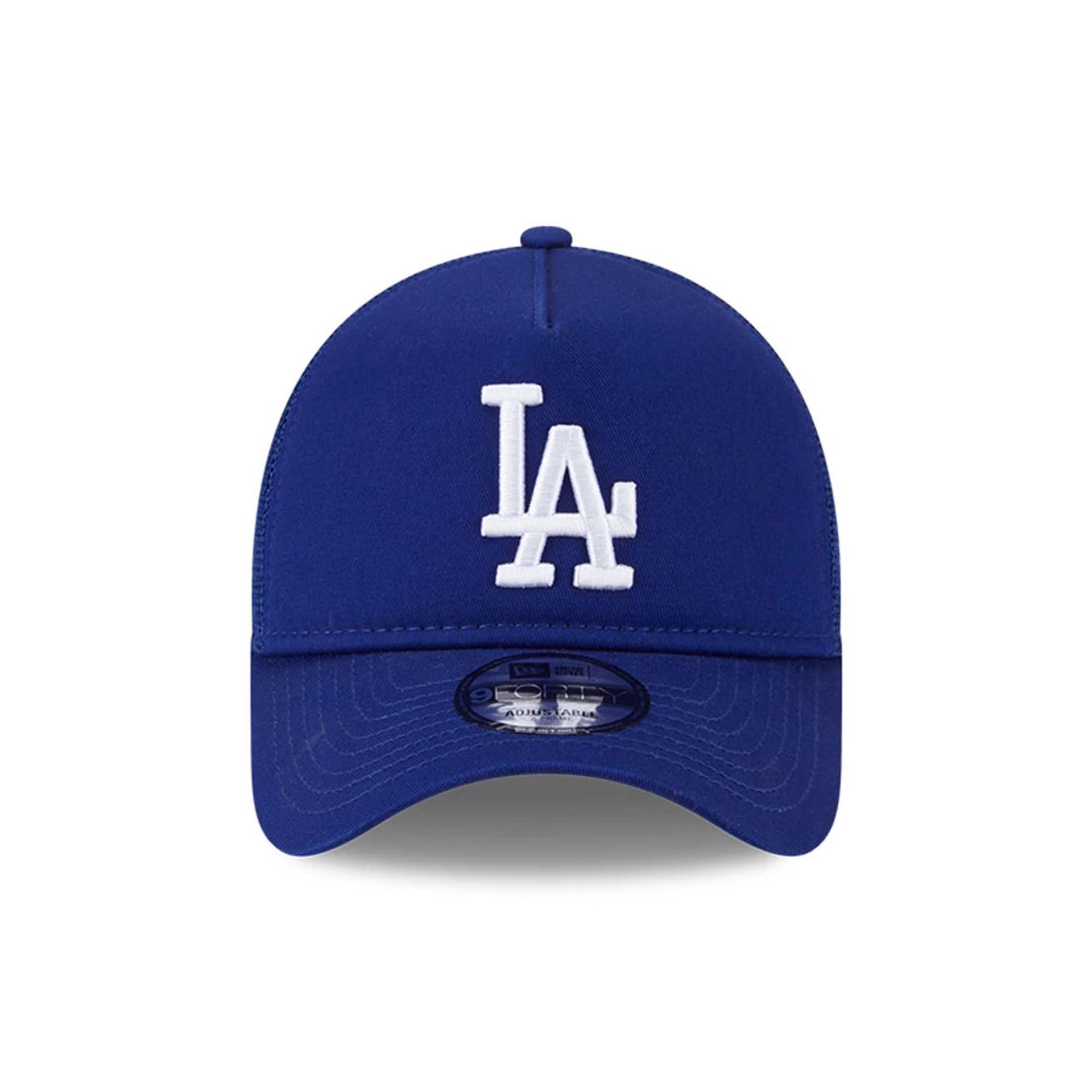 Pictured is this MLB Evergreen LA Dodgers 9FORTY A-Frame cap in dark blue. 2