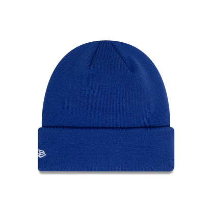 This is a Chelsea FC Lion Crest Core Blue Cuff Knit Beanie Hat 2