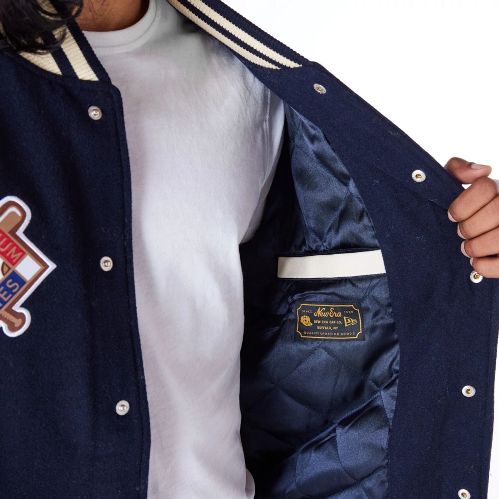 ジャケット・アウター everyone varsity jacket *no patch NAVY L everyone varsity jacket *no patch NAVY L（Varsity Jacket
