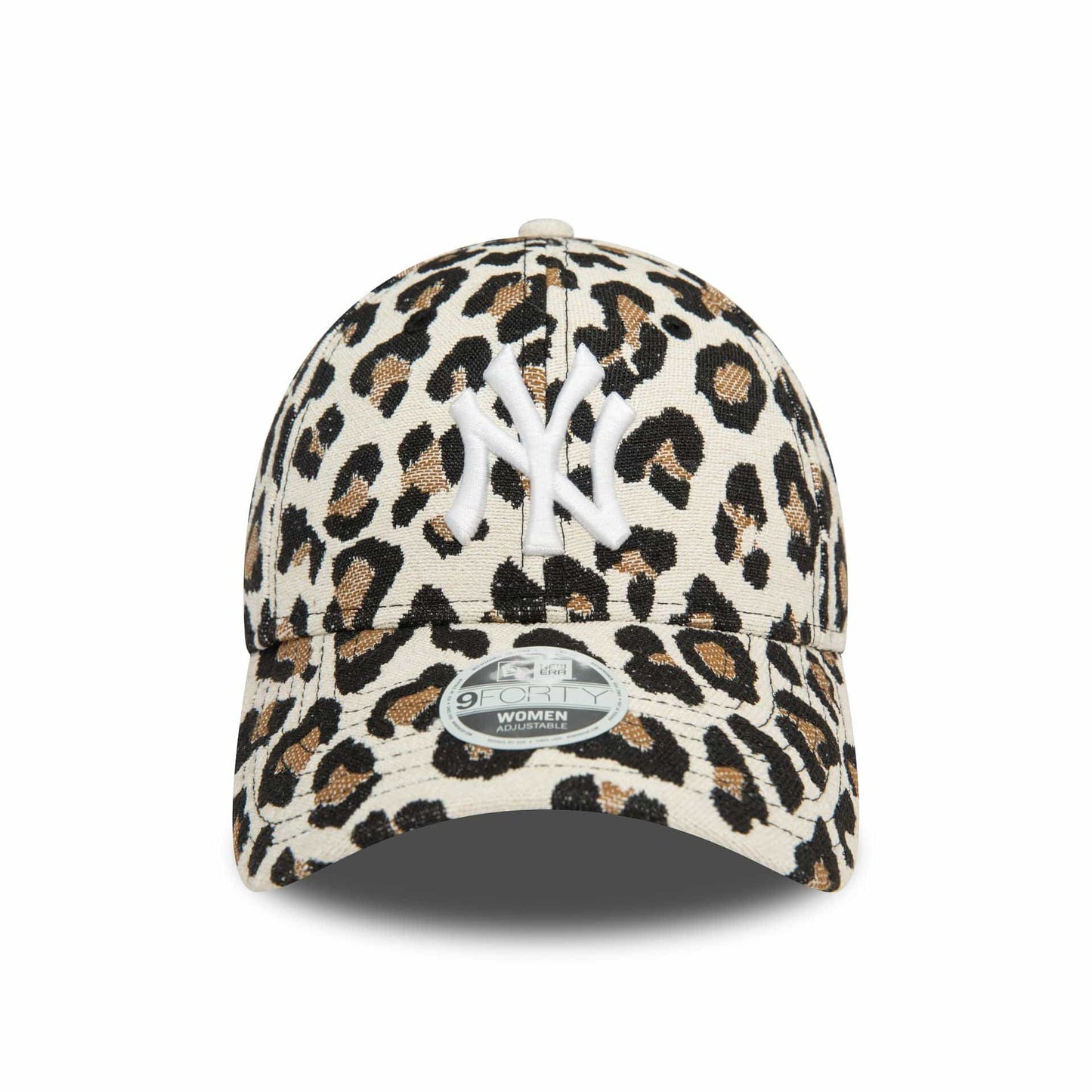 This is a New York Yankees Womens Leopard Cream 9FORTY Adjustable Cap 2