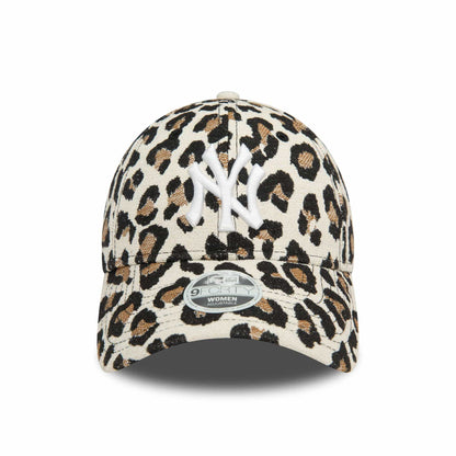This is a New York Yankees Womens Leopard Cream 9FORTY Adjustable Cap 2