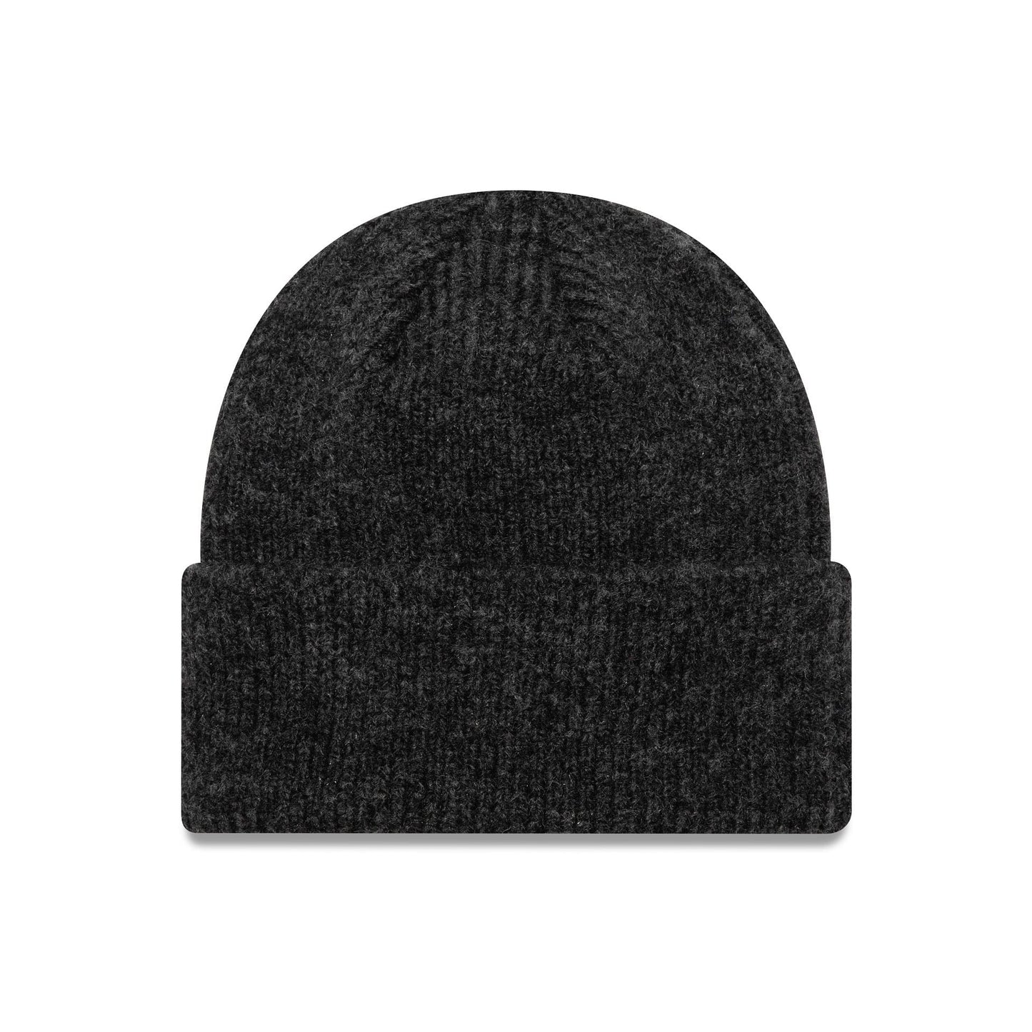 This is a New York Yankees Womens MLB Black Wide Cuff Knit Beanie Hat 2