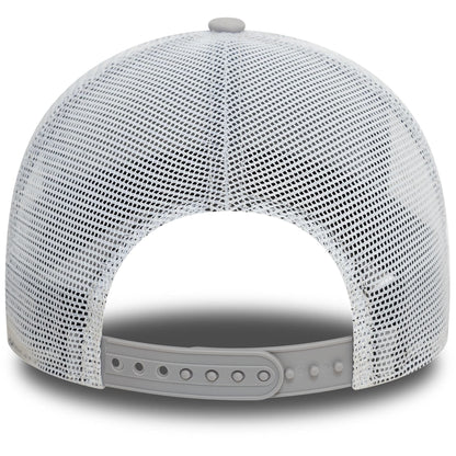 This is a New Era License Plate Grey 9FORTY E-Frame Adjustable Trucker Cap 4