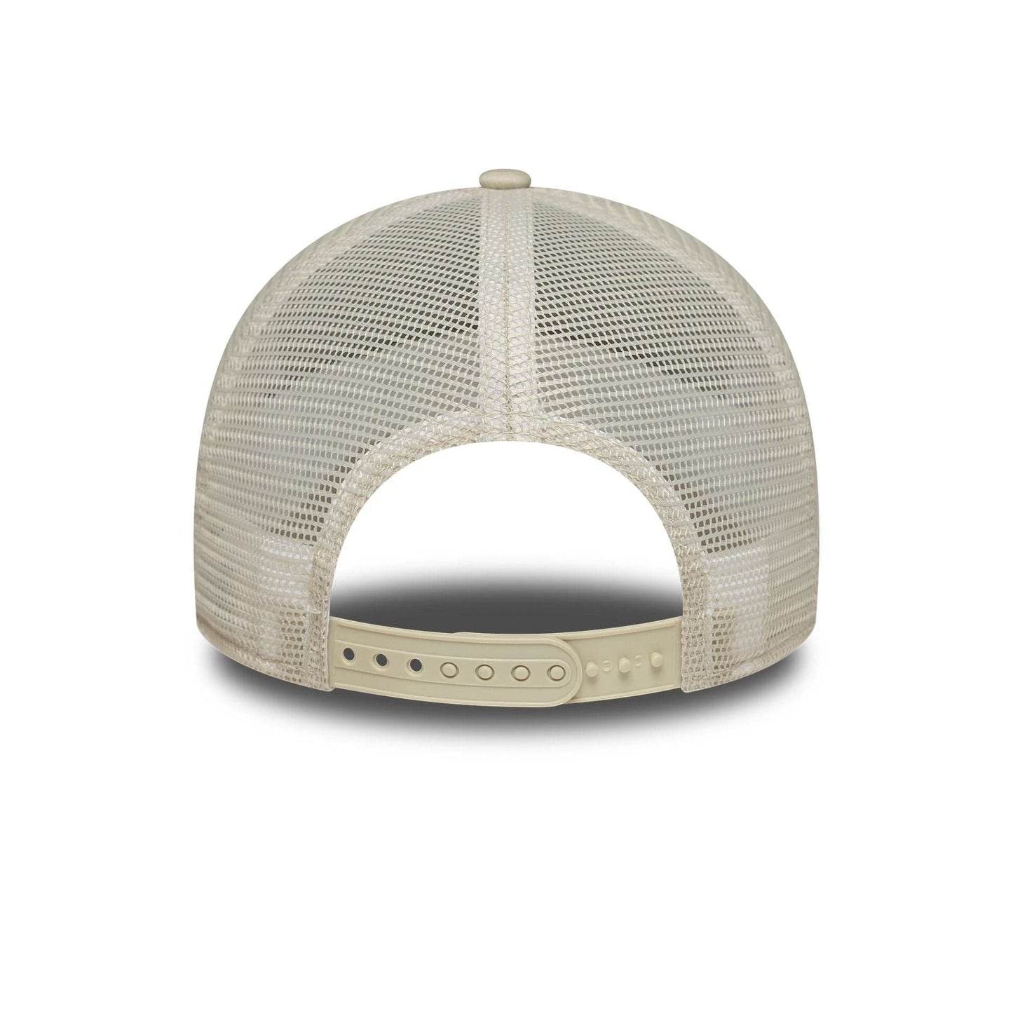 This is a New York Yankees Womens Metallic Cream 9FORTY E-Frame Adjustable Trucker Cap 4