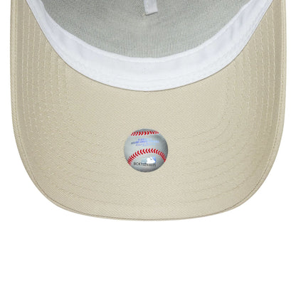 This is a New York Yankees Womens Metallic Cream 9FORTY E-Frame Adjustable Trucker Cap 5