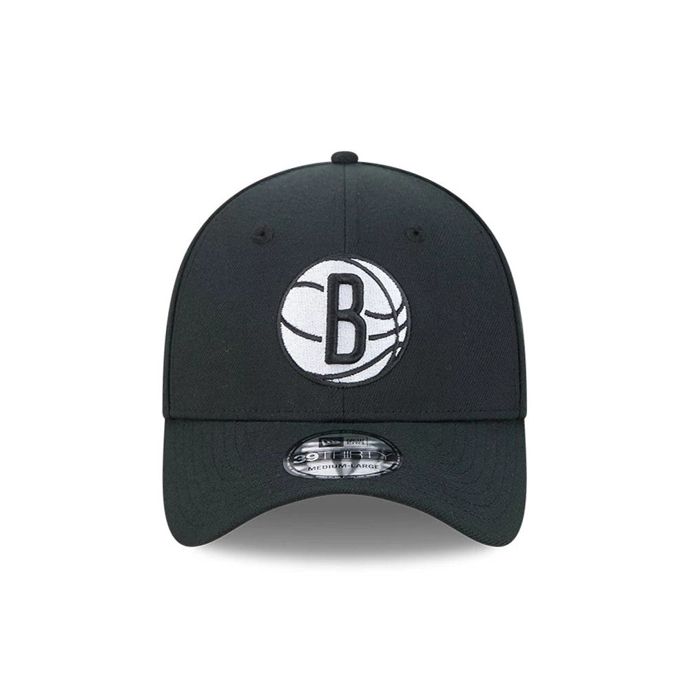 Pictured is this NBA Evergreen Brooklyn Nets 39THIRTY Stretch Fit cap in black. 2