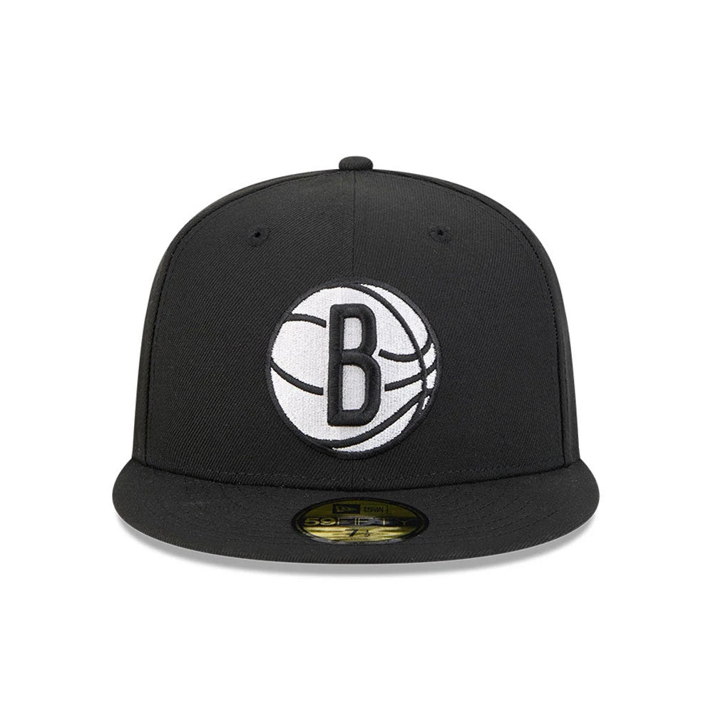 Pictured is this NBA Evergreen Brooklyn Nets 59FIFTY Fitted cap in black. 3