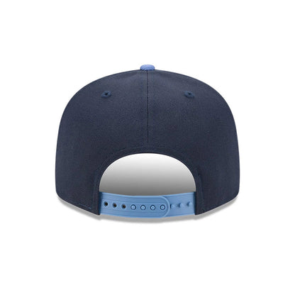 Pictured is this MLB Evergreen LA Dodgers 9FIFTY Snapback cap in dark blue. 7