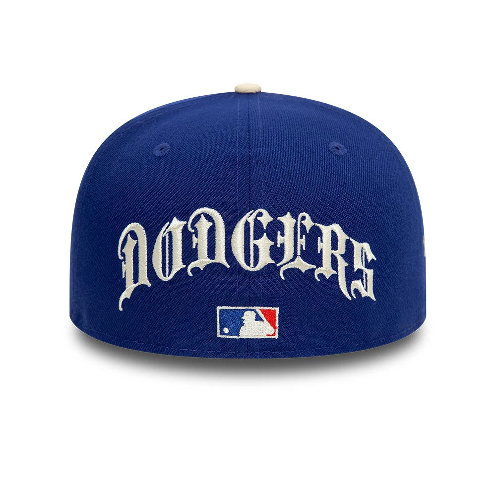 Pictured is this LA Dodgers MLB Team Wings Navy 59FIFTY Fitted Cap 3
