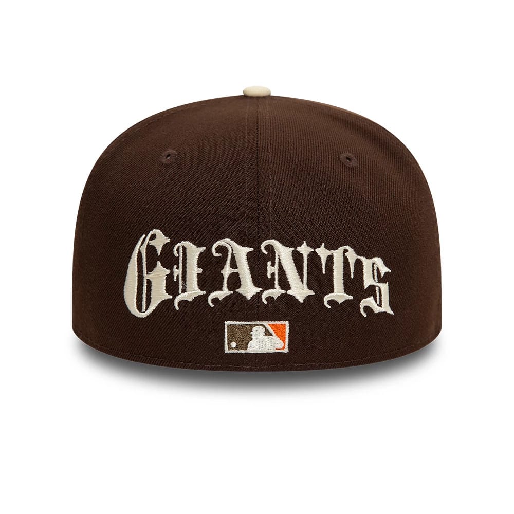 Pictured is this San Francisco Giants MLB Team Wings Dark Brown 59FIFTY Fitted Cap 3