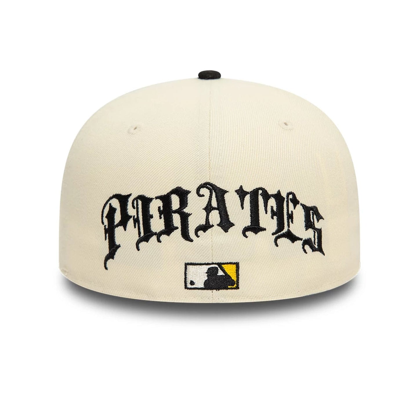 Pictured is this Pittsburgh Pirates MLB Team Wings Light Beige 59FIFTY Fitted Cap 3