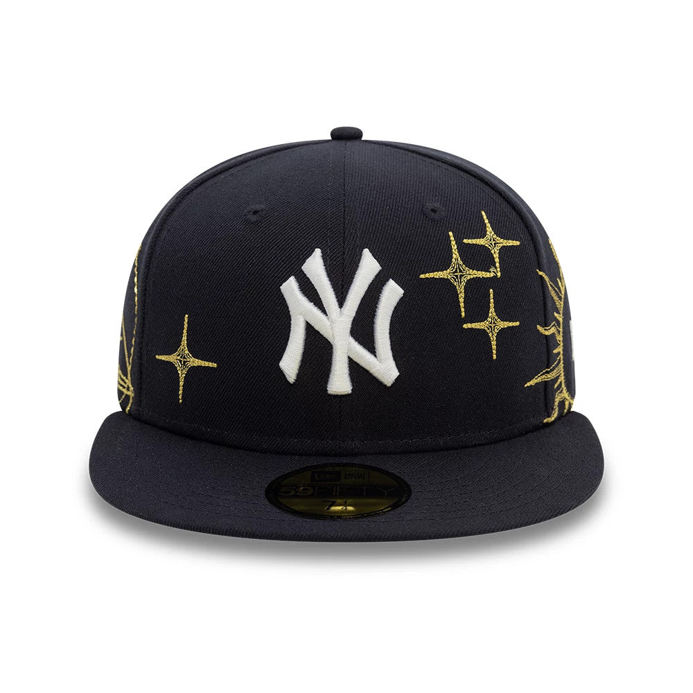 Pictured is this New York Yankees MLB Zodiac Navy 59FIFTY Fitted Cap 2