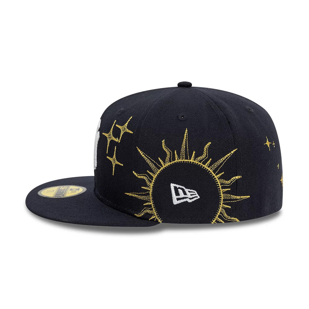 Pictured is this New York Yankees MLB Zodiac Navy 59FIFTY Fitted Cap 6
