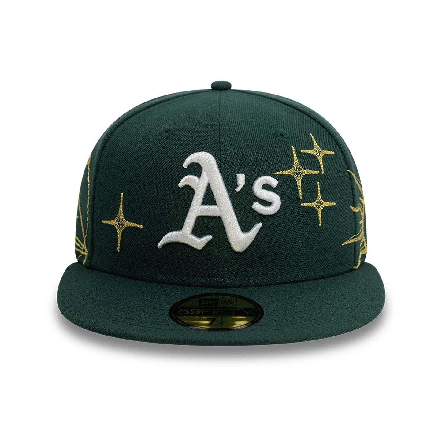 Pictured is this Oakland Athletics MLB Zodiac Dark Green 59FIFTY Fitted Cap 3