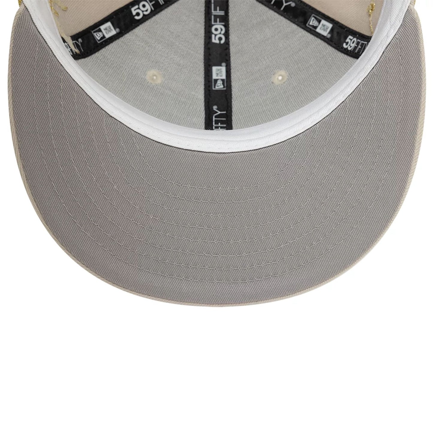 Pictured is this New Era Zodiac Light Beige 59FIFTY Fitted Cap 5