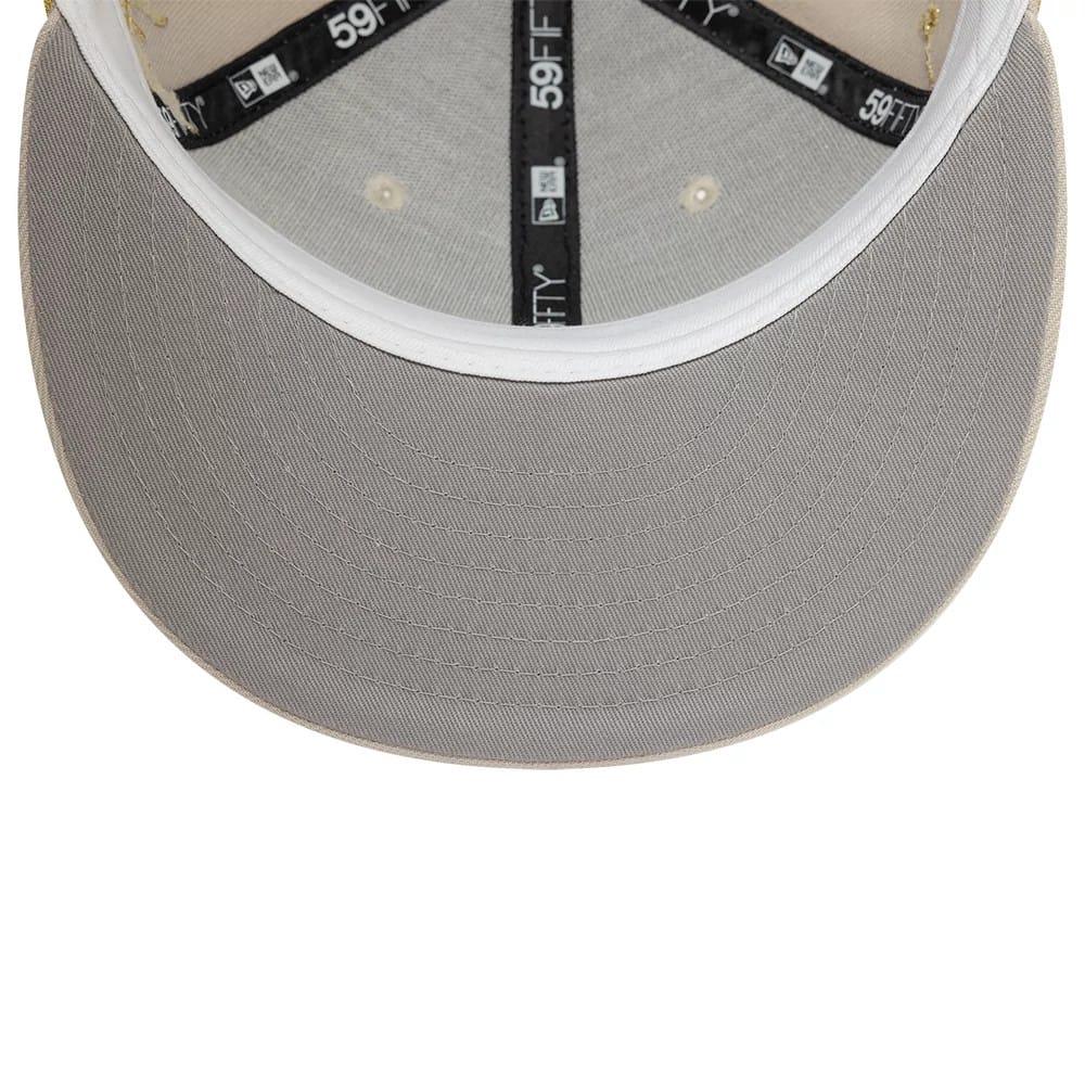 Pictured is this New Era Zodiac Light Beige 59FIFTY Fitted Cap 5