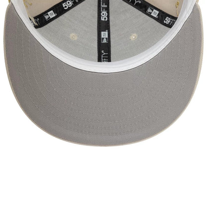 Pictured is this New Era Zodiac Light Beige 59FIFTY Fitted Cap 5